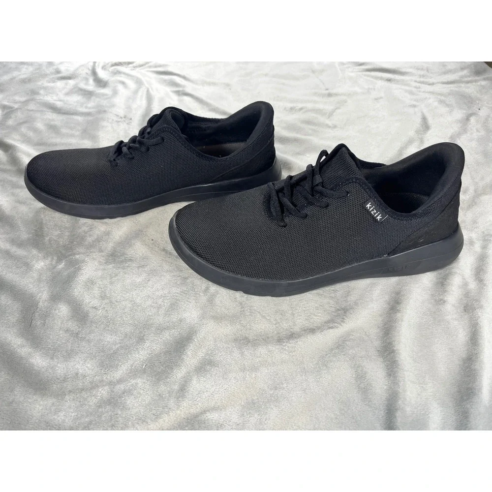 KIZIK MADRID ECO KNIT BLACK‎ SNEAKERS SLIP ONS CASUAL SHOES MN SZ 11 WOMENS 12.5